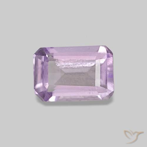 Ametista violeta natural 0,52ct, corte esmeralda, VS