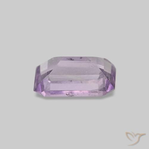 Ametista violeta natural 0,52ct, corte esmeralda, VS