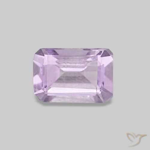0.51ct violeta ametista, corte esmeralda, VS