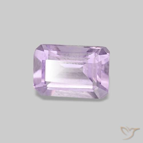 Ametista violeta natural 0,51ct, corte esmeralda, VS