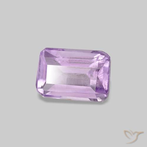 Ametista violeta natural 0,50ct, corte esmeralda, VS
