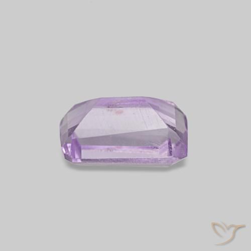 Ametista violeta natural 0,50ct, corte esmeralda, VS