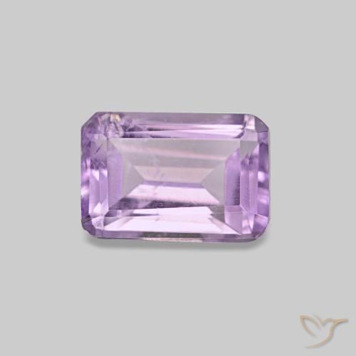 0.58ct violeta ametista, corte esmeralda, VS