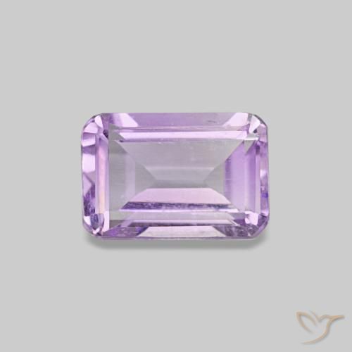Ametista Violeta médio Natural 0,54ct, Corte Esmeralda, VS