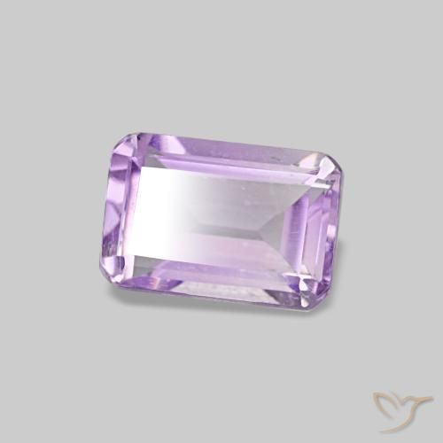 Ametista Violeta médio Natural 0,54ct, Corte Esmeralda, VS