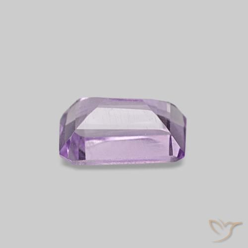 Ametista violeta natural 0,49ct, corte esmeralda, VS-SI