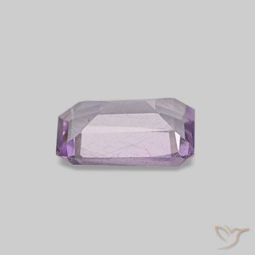 Ametista violeta natural 0,48ct, corte esmeralda, VS-SI