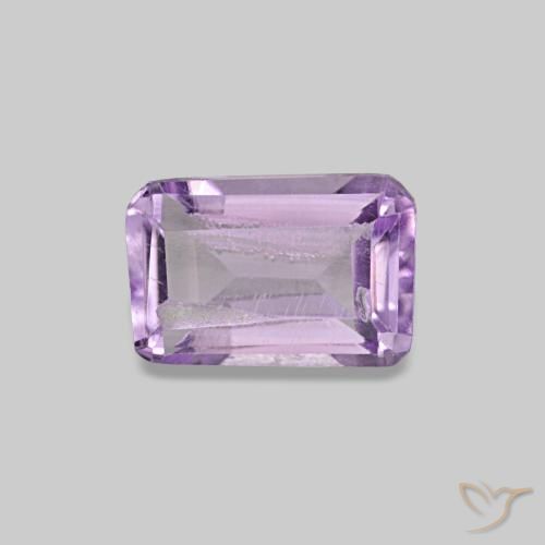 0.44ct violeta ametista, corte esmeralda, SI