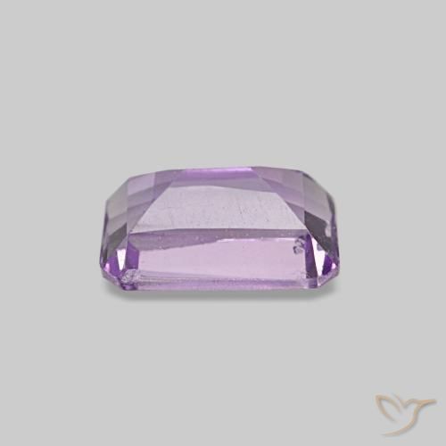Ametista violeta natural 0,44ct, corte esmeralda, SI