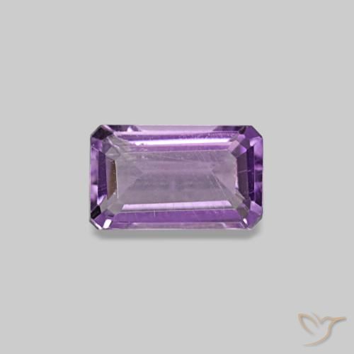 0.29ct violeta ametista, corte esmeralda, VS-SI