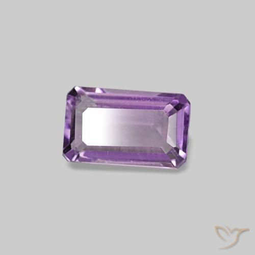 Ametista violeta natural 0,29ct, corte esmeralda, VS-SI