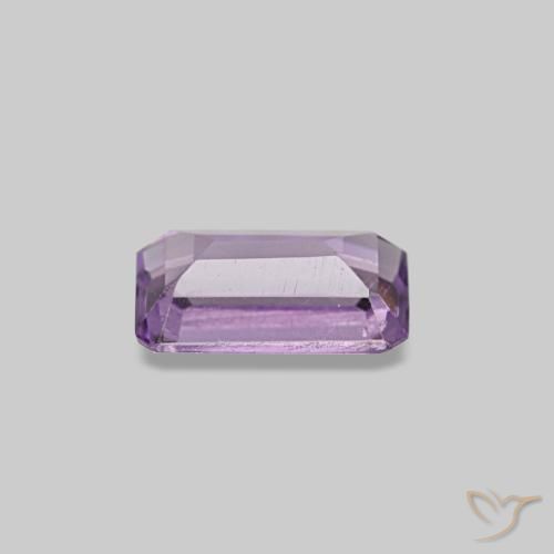 Ametista violeta natural 0,29ct, corte esmeralda, VS-SI