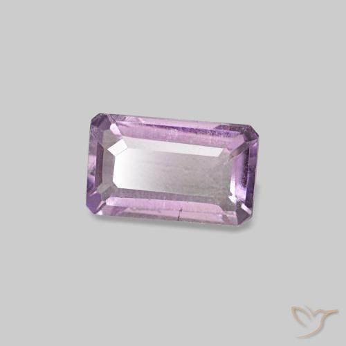 Ametista violeta natural 0,29ct, corte esmeralda, VS-SI
