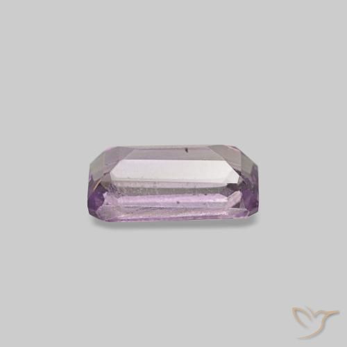 Ametista violeta natural 0,29ct, corte esmeralda, VS-SI