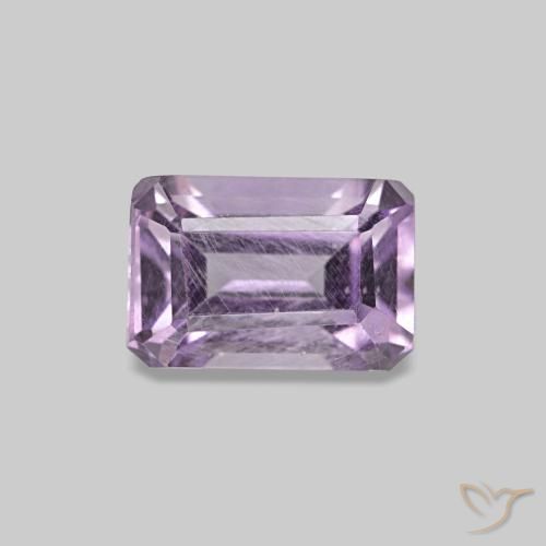 0.60ct violeta ametista, corte esmeralda, VS
