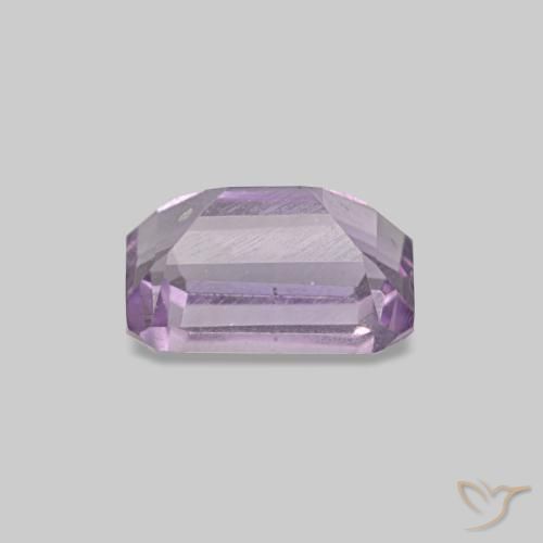 Ametista violeta natural 0,60ct, corte esmeralda, VS