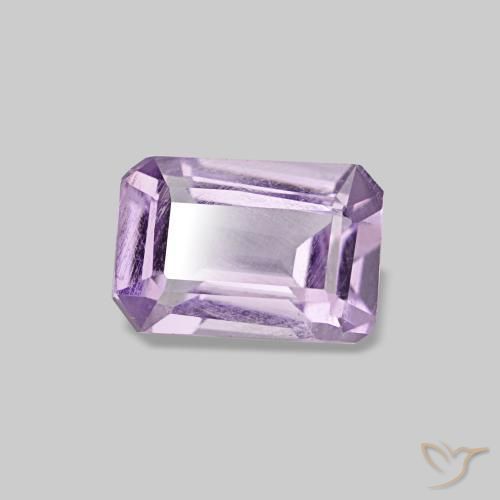 Ametista violeta natural 0,49ct, corte esmeralda, VS
