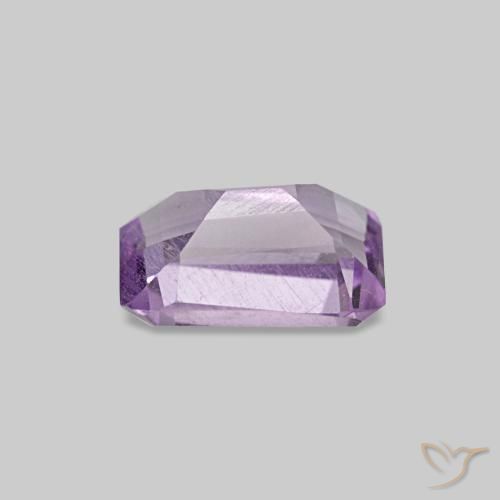 Ametista violeta natural 0,49ct, corte esmeralda, VS