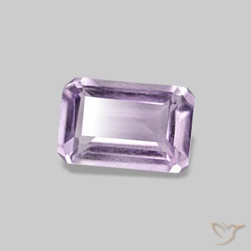 Ametista Medium Light-Violet Natural 0.52ct, Corte Esmeralda, VS