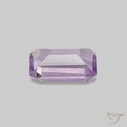 Ametista Medium Light-Violet Natural 0.52ct, Corte Esmeralda, VS
