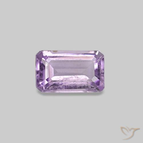0.30ct violeta ametista, corte esmeralda, VS