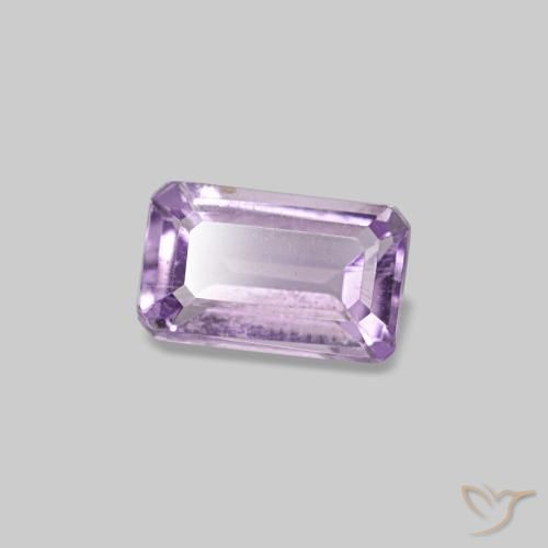Ametista violeta natural 0,30ct, corte esmeralda, VS