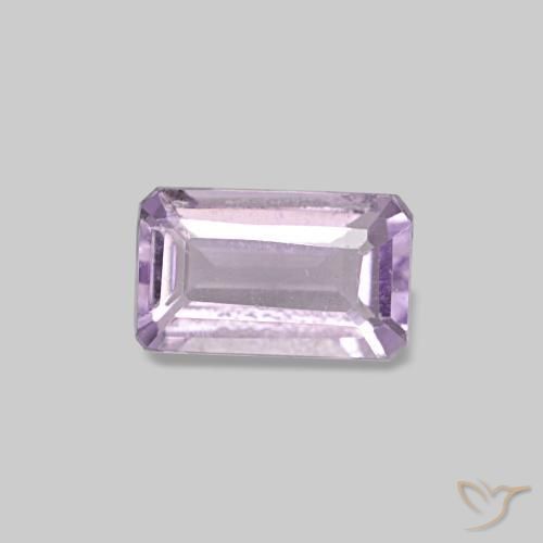 Ametista violeta natural 0,28ct, corte esmeralda, VS-SI
