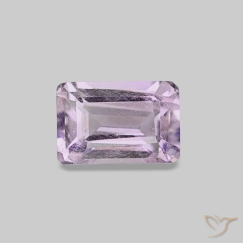 0.66ct violeta ametista, corte esmeralda, VS-SI