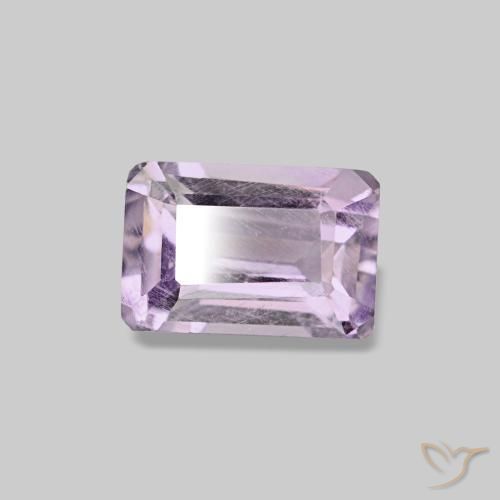 Ametista violeta natural 0,66ct, corte esmeralda, VS-SI