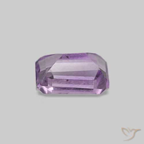 Ametista violeta natural 0,66ct, corte esmeralda, VS-SI