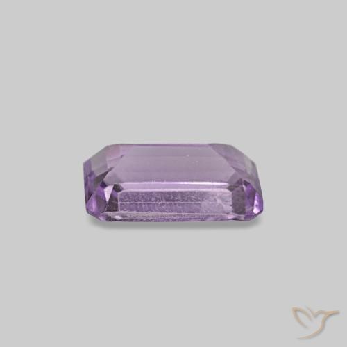 Ametista violeta natural 0,24ct, corte esmeralda, VS-SI