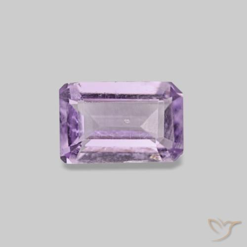 Ametista violeta natural 0,46ct, corte esmeralda, VS-SI