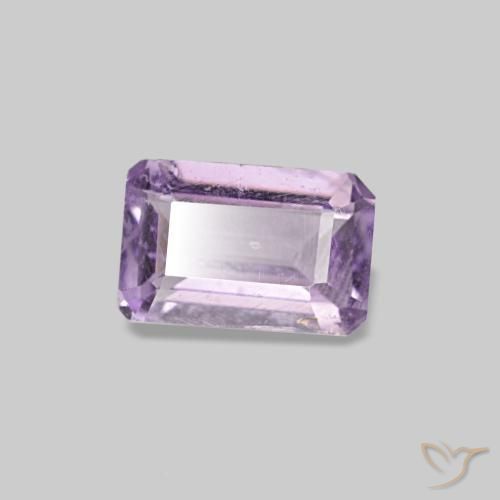 Ametista violeta natural 0,46ct, corte esmeralda, VS-SI