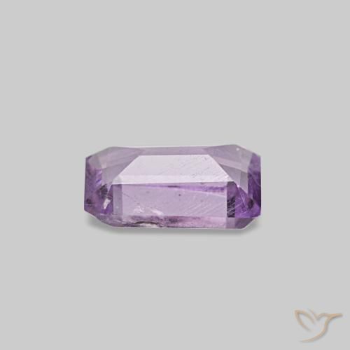 Ametista violeta natural 0,46ct, corte esmeralda, VS-SI
