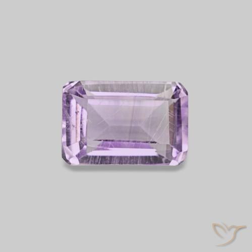 0.63ct violeta ametista, corte esmeralda, VS-SI