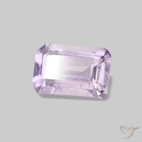 Ametista violeta natural 0,51ct, corte esmeralda, VS