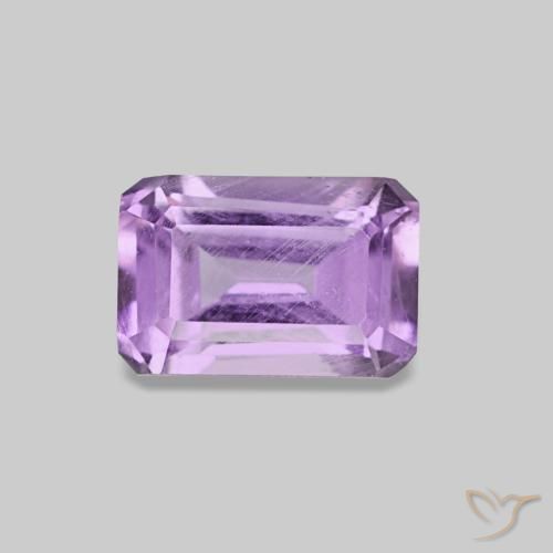0.60ct Violeta médio Ametista, Corte Esmeralda, VS