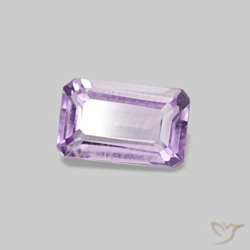Ametista violeta natural 0,28ct, corte esmeralda, VS-SI