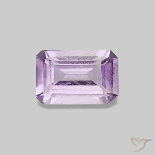 0.44ct violeta médio ametista, corte esmeralda, VS-SI