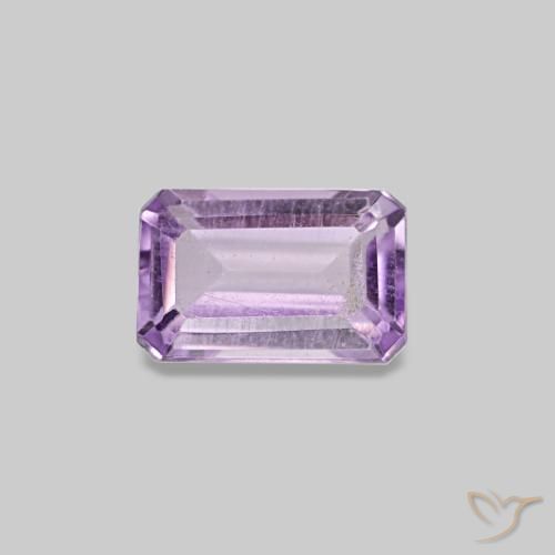 Ametista violeta natural 0,33ct, corte esmeralda, VS-SI