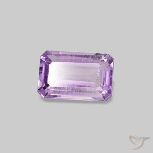 Ametista violeta natural 0,33ct, corte esmeralda, VS-SI