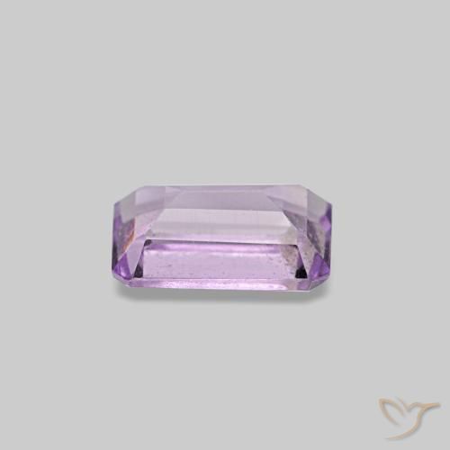 Ametista violeta natural 0,33ct, corte esmeralda, VS-SI