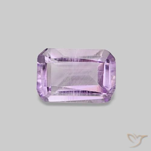0.44ct violeta ametista, corte esmeralda, SI