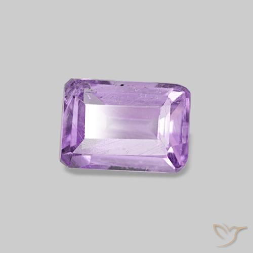 Ametista violeta natural 0,52ct, corte esmeralda, VS-SI