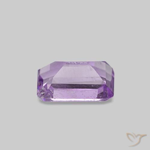 Ametista violeta natural 0,52ct, corte esmeralda, VS-SI