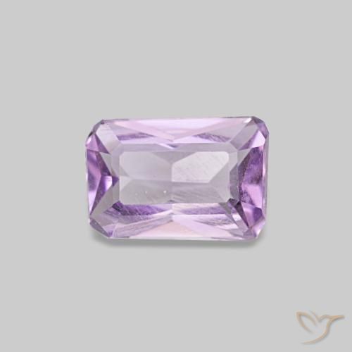 0.42ct violeta ametista, corte esmeralda, VS