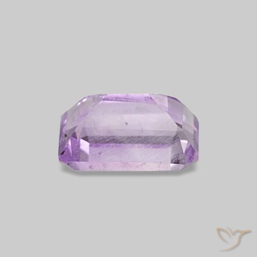 Ametista violeta natural 0,60ct, corte esmeralda, VS-SI
