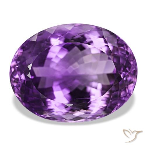 38.99ct Violeta-rosa médio Ametista, oval, VVS-VS