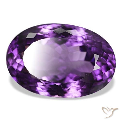 Ametista Violeta Profundo Natural 29.74ct, Corte Oval, VVS-VS