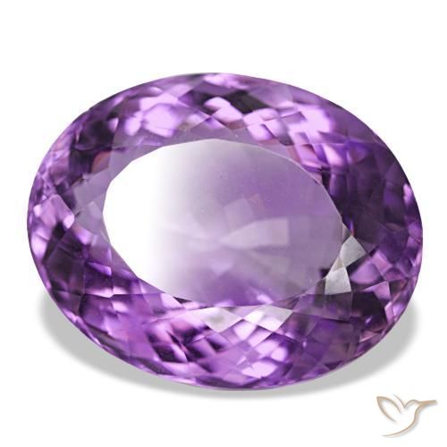 Ametista Violeta médio Natural 34.64ct, Corte Oval, VVS-VS
